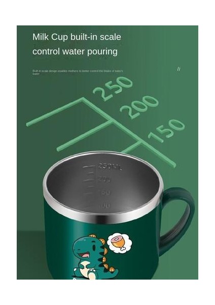 250ML 304 Paslanmaz ÇELIK/316 Paslanmaz Çelik Içme Kupası, Çizgi Film Deseni Yalıtımlı Içme Kupası ile Samanlı Çocuklar Için Uygun (Yurt Dışından) indirimleri