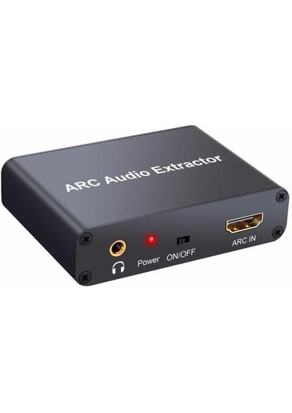 192KHZ Alüminyum Arc Ses Adaptörü Ses Extractor Dijital Analog Ses Dönüştürücü Dac Spdıf Koaksiyel Rca 3.5mm Jack Çıkışı | (Yurt Dışından)