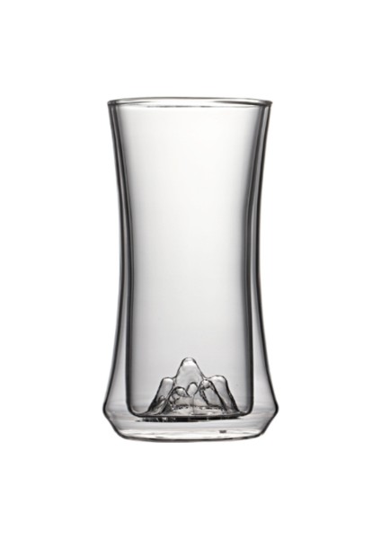 1 Adet 300 ml Yüksek Sınıf Yeşil Çay Bardağı Yaratıcı Gravür Dağ Manzaralı Phnom Penh Fincan Soğuk Içecek Kupası Su Kupası Cam Bardak Çift Duvar Cam | Gravür (Yurt Dışından)