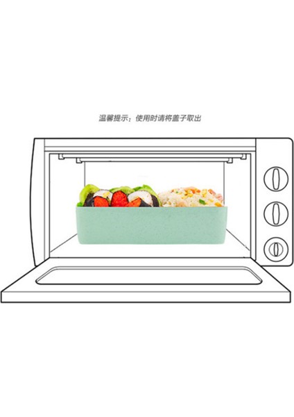 3 Katmanlı Öğle Yemeği Kutusu Sağlıklı Malzeme Buğday Samanı Bento Kutuları Mikrodalga Yemek Yemek Yemek Saklama Kabı 900ML | Öğle Yemeği Kutuları (Yeşil) (Yurt Dışından) fırsatları