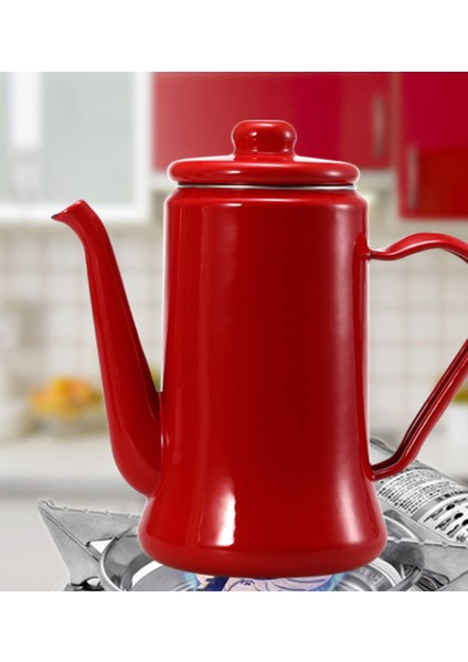 Emaye Pot Emaye Kahve Pot El Çay Su Isıtıcısı Indüksiyon Ocak Gaz Sobası Evrensel Kırmızı Beyaz Mavi Elektrikli Su Isıtıcısı Kamp | Su Isıtıcılar (Yurt Dışından) fırsatları
