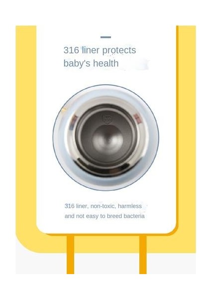 600ML Çocuk Tenceresi, Karikatür Desenli Samanlı Açık Su Kabına Uygun Yalıtım Için Sıçrama Kapağı ile Kayışlı (Yurt Dışından) fırsatları