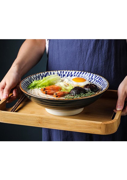 9.7 Inç Japon Noodle Kase Büyük Ramen Kase Mikrodalga Seramik Yemek Salatası Pirinç Meyve Çorbası Kase | Kaseler (Yurt Dışından) fiyatları