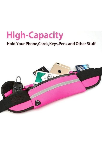 Koşu Kemer Bum Çantası Su Geçirmez Ayarlanabilir Flip Kemer Erkekler Kadınlar Için Açık Sporlar (Pembe) (Yurt Dışından) modelleri