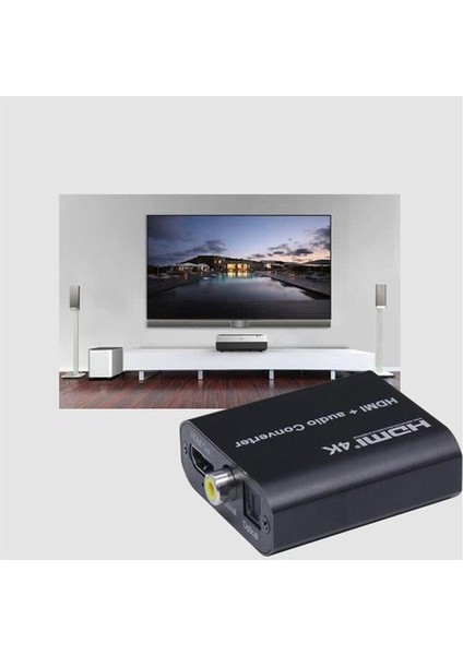 4 K HDMI Ses Extractor Splitter HDMI Toslınk Spdıf Koaksiyel Ses Dönüştürücü HDMI HDMI + Dijital Ses Hdtv Monitör Için | HDMI Kabloları (Yurt Dışından)
