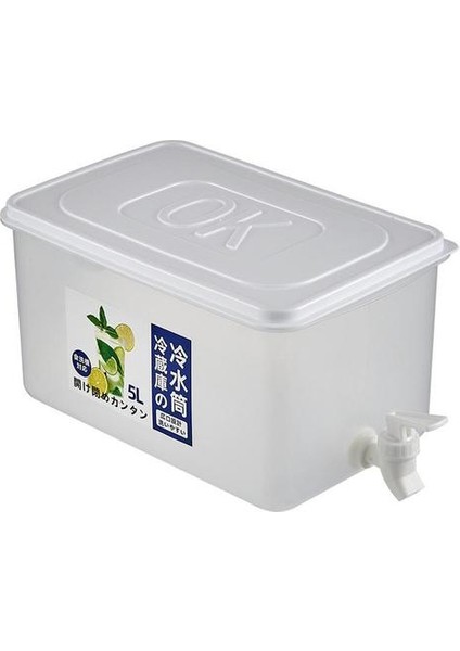 Musluk ile Buzdolabı Su Namlu Ev Depolama Kova Büyük Kapasiteli Limon Suyu Sürahi Mutfak Drinkware Su Isıtıcısı Pot | Su Coss & Amp;su Isıtıcısı (Yurt Dışından)