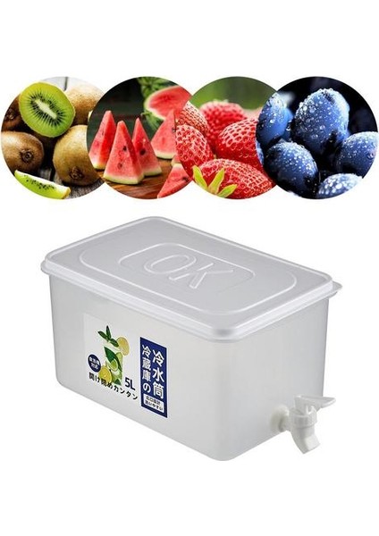 Musluk ile Buzdolabı Su Namlu Ev Depolama Kova Büyük Kapasiteli Limon Suyu Sürahi Mutfak Drinkware Su Isıtıcısı Pot | Su Coss & Amp;su Isıtıcısı (Yurt Dışından) modelleri