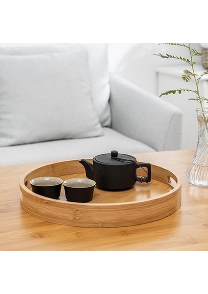 Yuvarlak Katı Ahşap Çay Masa Tepsisi Kahve Snack Yiyecek Yemekler Çin Çay Servis Tepsi Dikdörtgen Geleneksel Bambu Kung Fu Tepsi | Depolama Tepsileri (Yurt Dışından) fırsatları