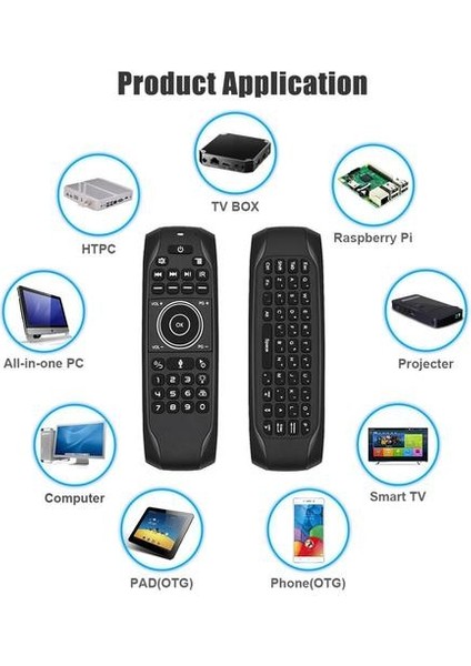 G7V Pro Aydınlatmalı Rus Klavye Gyro Sensör 2.4g Kablosuz Hava Fare Google Ses Uzaktan G7 V Pro Için H96 Max Android Tv Box Pc | Uzaktan Kumanda (Yurt Dışından)