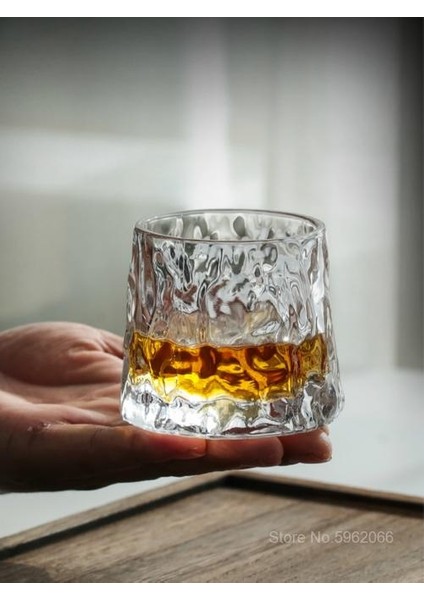 1 Adet 150 ml Japon Eski Moda Spin Tops Tumbler Viski Gözlük Kalın Kristal Çekiç Likör Şarap Cam Ruhu Xo Kupası Brendi Snifters | Eski Moda Cam (Yurt Dışından) fırsatları