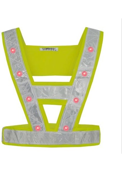 Yüksek Görünürlük Endüstriyel Güvenlik Yelek Yansıtıcı Hi Vis Yelek Yansıtıcı Çizgili Ve Işıkları İle | Bisiklet Yelek (Yurt Dışından)