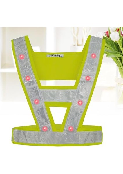 Yüksek Görünürlük Endüstriyel Güvenlik Yelek Yansıtıcı Hi Vis Yelek Yansıtıcı Çizgili Ve Işıkları İle | Bisiklet Yelek (Yurt Dışından)