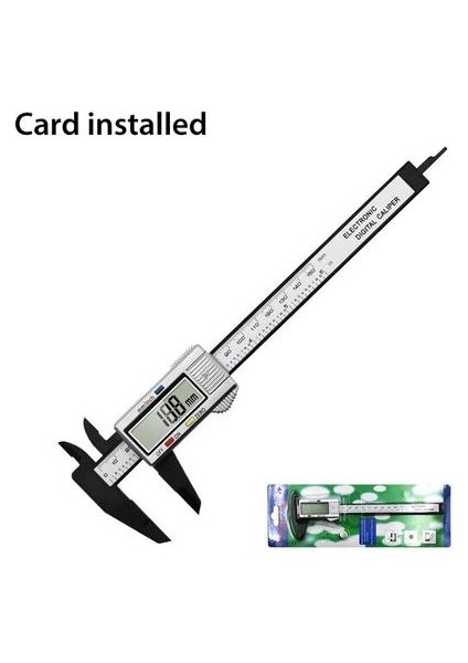 1 Paket Siyah ve Beyaz Renk LCD Vernier Calipers 0-150MM, Abs Plastik Malzeme, Elektronik Dijital Ekran, Metrik ve Inç Arasında Tek Anör Dönüşüm, Ölçülebilir Derinlik (Yurt Dışından)