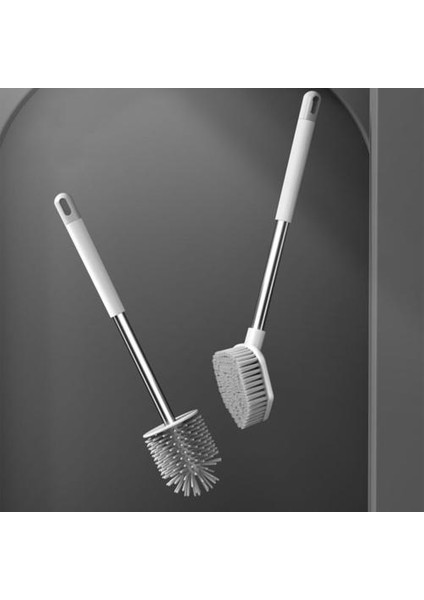 Yumuşak Saç Tuvalet Fırçası Banyo Silikon Tuvalet Fırçası Için Set Uzun Kolu Temizleme Aracı Ev Banyo Aksesuarları | Tuvalet Fırçaları (Yurt Dışından) fırsatları
