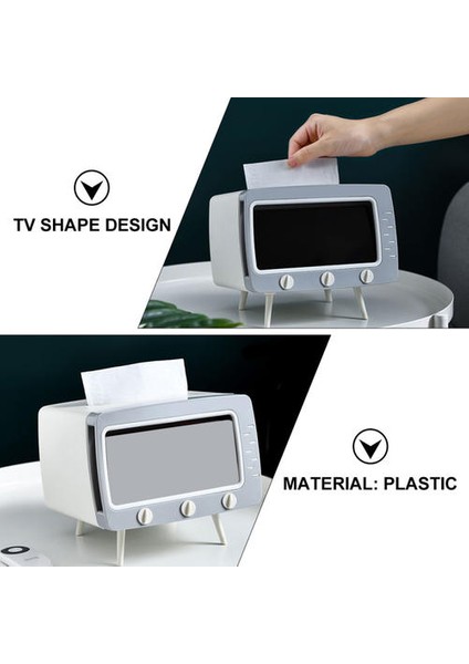 1 Adet Yüz Doku Tutucu Tezgah Peçete Tutucu Telefon Tutucu Plastik Kutu | Doku Kutuları (Yurt Dışından) fiyatları