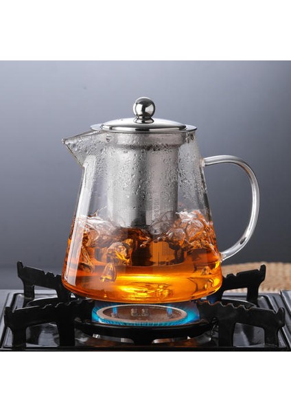 Temizle Cam Çaydanlık Yüksek Sıcaklığa Dayanıklı Gevşek Yaprak Çiçek Çay Pot Maker Brewer Süzgeç Lıd ile | Çaydanlıklar (Yurt Dışından)