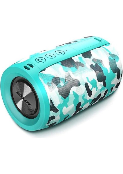 Bluetooth Hoparlör, Mini Hoparlör Bluetooth 5.0 Kablosuz Hoparlör, 8hrs Özerklik / Handsfree Telefon / Aux & Amp; Amp;tf Destek / Taşınabilir Ipi (Cyan Kamuflaj) (Yurt Dışından)