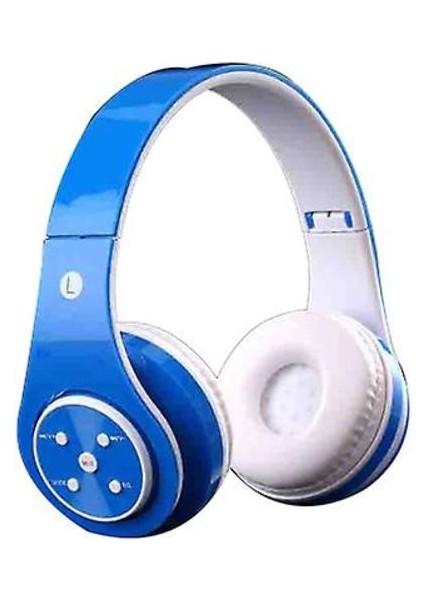 Kablosuz Bluetooth Aşırı Kulak Kulaklıklar Çocuklar Çocuk Hediyeler Için Stereo Kulaklık (Mavi) (Yurt Dışından)