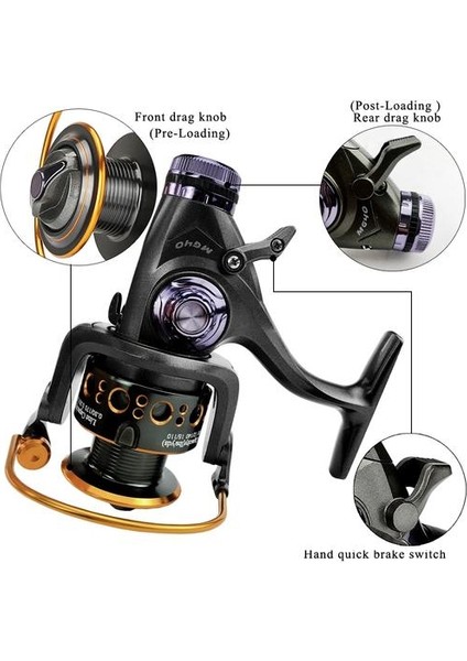 5.2: 1 / 5.0: 1 Sazan Yeni Ön Arka Çift Fren Tuzlu Su Iplik Balıkçılık Reel Carretes De Pesca Para Mar | Balıkçılık Makaraları (MG40) (Yurt Dışından) fiyatları