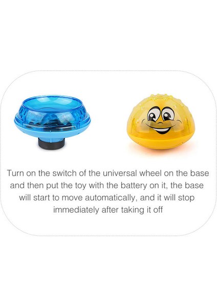 Sprey Su Banyo Oyuncak Bebek Yanıp Sönen LED Işık Duş ile Döndürmek Bebek Yürüyor Topu Squirting Yağmurlama Banyo Oyuncak | Banyo Oyuncak (Yurt Dışından) fiyatları