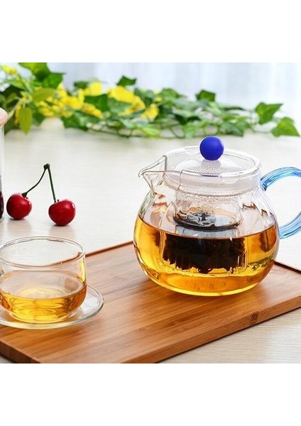 Isıya Dayanıklı Cam Çay Seti, Çay Bardağı, Filtre Çiçek Demlik Hediye (Yurt Dışından)