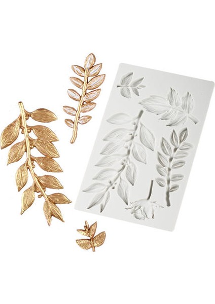 Gül Yaprak Silikon Kalıp Fondan Kalıp Kek Dekorasyon Araçları Çikolata Gumpaste Kalıp | Kek Kalıpları (Yurt Dışından) fırsatları