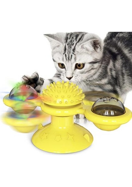 Fırıldak Kedi Oyuncak LED Turntable Dalga Pet Oyuncak Interaktif Whirling Bulmaca Eğitim Kedi Kazıma Gıdıklama Yavru Oyna Oyunu Oyuncaklar | Kedi Oyuncakları (Yurt Dışından) fiyatları