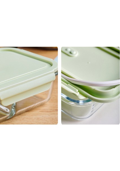 Cam Bento Öğle Yemeği Kutusu Gıda Depolama Piknik Mikrodalga Fırın Mutfak Konteynerleri Tupper Cristal Yemek Hazırlık | Öğle Yemeği Kutuları (Yeşil) (Yurt Dışından) indirimleri