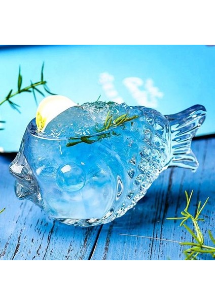 Yaratıcı 3D Şeffaf Balık Şekli Bar Kokteyl Cam Parti Kalın Ağır Güzel Smoothies Kase Kupası Soğuk Içecek Tiki Gözlük Kupa | Kokteyl Camı (Yurt Dışından) indirimleri