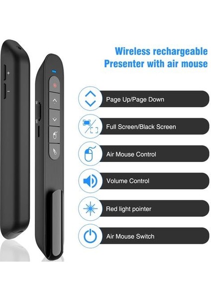 2.4 Ghz Kablosuz Kırmızı Lazer Presenter Pointers Için Uzaktan Kumanda Hava Fare ile Uzaktan Kumanda Powerpoint Sunum Için Ppt | Uzaktan Kumanda (Yurt Dışından)