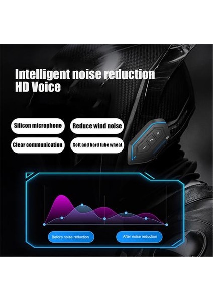 Kask Kulaklık Motosiklet Bt Interkom Motosiklet Bluetooth Kask Interkom Stereo Kulaklık Cep Telefonu Için 2 Rider | Bluetooth Kulaklık ve Amp;kulaklıklar (Yurt Dışından) modelleri