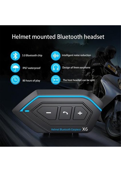 Kask Kulaklık Motosiklet Bt Interkom Motosiklet Bluetooth Kask Interkom Stereo Kulaklık Cep Telefonu Için 2 Rider | Bluetooth Kulaklık ve Amp;kulaklıklar (Yurt Dışından) fırsatları