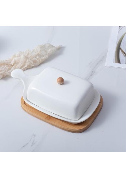 Nordic Stil Tereyağı Kutusu Seramik Tereyağı Sızdırmazlık Plakası Çanak Depolama Tepsisi Peyniri Gıda Saklama Kapları Kapaklı Keeper | Yemekler ve Amp;tabaklar (Yurt Dışından) indirimleri