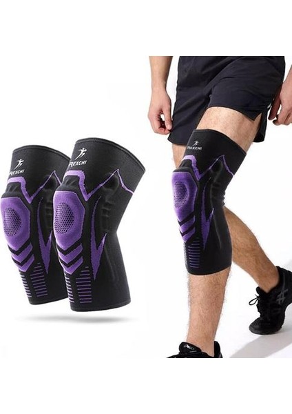 Spor Diz Pedleri Basketbol Elastik Kaymaz Patella Brace Kneepad Destek Silikon Silikon Fitness Dişli Koruyucu Için Yastıklı | Dirsek ve Amp;dizlik (Yurt Dışından) fiyatları