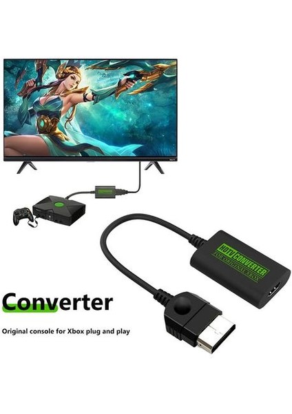 Retro Oyun Oyuncu HDMI Uyumlu Dönüştürücü Dijital Video Ses Adaptörü Için Xbox 480 P 720 P 1080I Hdtv Projektör Monitör Için | HDMI Kabloları (Yurt Dışından)