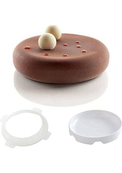 Mousse Dondurma Için Yuvarlak Silikon Kek Kalıp 3D Cakes Pişirme Pan Aksesuarları Bakeware Kek Dekorasyon Araçları Malzemeleri | Yuvarlak Silikon Kek Kalıp Silikon Kek Kalıbı (Yurt Dışından)