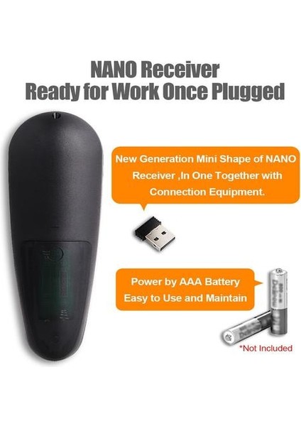 Hava Fare Ses Kontrol Uzaktan 2.4g Kablosuz 33 Tuşları Ir Öğrenme Gyro Algılama Akıllı Uzaktan Android Tv Kutusu X96 Mini H96 | Uzaktan Kumandalar (Yurt Dışından)