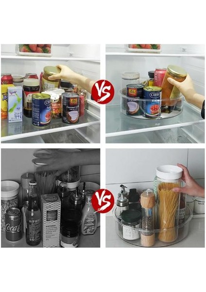 360 Dönen Tepsi Mutfak Saklama Kapları Baharat Kavanoz Gıda Snack Tepsi Kozmetik Banyo Turntable Kurutulmuş Organizatör Plaka Kutusu | Depolama Tepsileri (Yurt Dışından) fırsatları