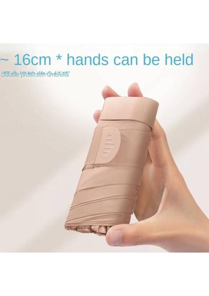 Altı Katlı Şemsiye Yağmur Veya Parlaklık Çift Kullanımlı Katlanır Şemsiye, Uv Geçirmez Güneşlik Kompakt Taşınabilir Güneş Şemsiyesi (Yurt Dışından) fiyatları