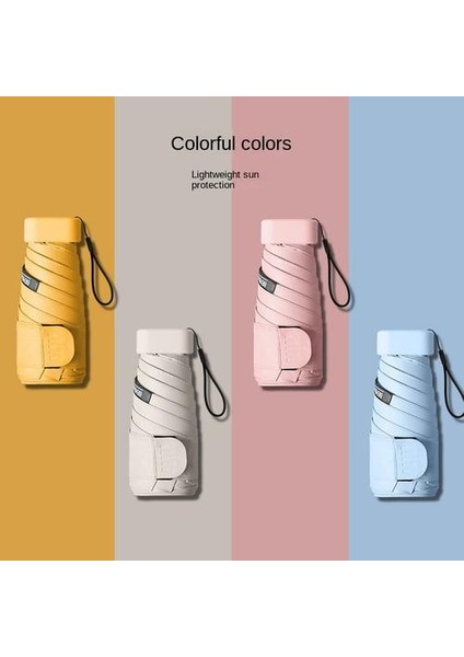 Altı Katlı Şemsiye Yağmur Veya Parlaklık Çift Kullanımlı Katlanır Şemsiye, Uv Geçirmez Güneşlik Kompakt Taşınabilir Güneş Şemsiyesi (Yurt Dışından) fırsatları