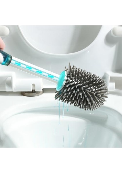 Duvara Monte Tuvalet Fırçası Ve Tutucu Tpr Silikon Kafa Hiçbir Ölü Köşeleri Yaratıcı Banyo Aksesuarları Setleri | Temizleme Fırçaları (Yurt Dışından) fırsatları