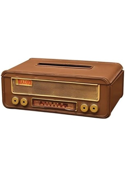 Retro Doku Kutusu, Vintage Dikdörtgen Tuvalet Kağıdı Depolama Konteyner Radyo Şekli Demir Doku Dispenseri Mutfak Evi | Doku Kutuları (Yurt Dışından)