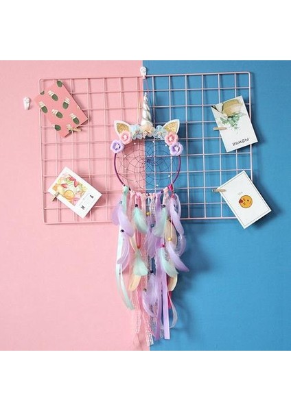 Gökkuşağı Unicorn Dream Catcher Asılı Duvar Dekorasyon Gümüş Horn Oturma Odası Için Taze Duvar Sanatı Asılı Ev Dekor | Rüzgar Çanları ve Amp;asılı Süslemeler (Yurt Dışından) fiyatları