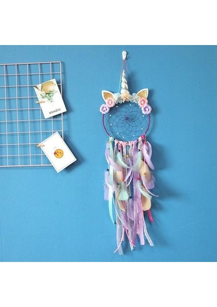 Gökkuşağı Unicorn Dream Catcher Asılı Duvar Dekorasyon Gümüş Horn Oturma Odası Için Taze Duvar Sanatı Asılı Ev Dekor | Rüzgar Çanları ve Amp;asılı Süslemeler (Yurt Dışından) fırsatları