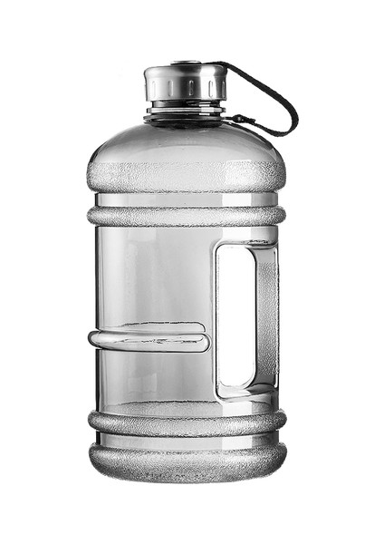 2.2l Büyük Kapasiteli 1/2 Galon Su Şişesi Bpa Ücretsiz Shaker Protein Plastik Spor Su Şişeleri Handgrip Spor Fitness Su Isıtıcısı | Su Şişesi (Siyah) (Yurt Dışından)