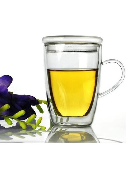 1 Adet Yüksek Kalite Isıya Dayanıklı Çift Katmanlı Duvar Cam Bardak Glas Handgrip Kupalar Züccaciye 300 ml Bira Kupa Kapak | Cam Bardak | Çift Katmanlı Cam Bardak Çift Katmanlı Cam (Yurt Dışından)