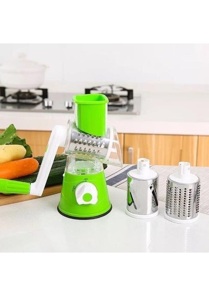 Paslanmaz Çelik Çok Fonksiyonlu Kıyıcı Bıçakları Sebze Kesici Yuvarlak Mandoline Dilimleyici Patates Havuç Grater Dilim Mutfak Aleti | Bedeler (Yurt Dışından)