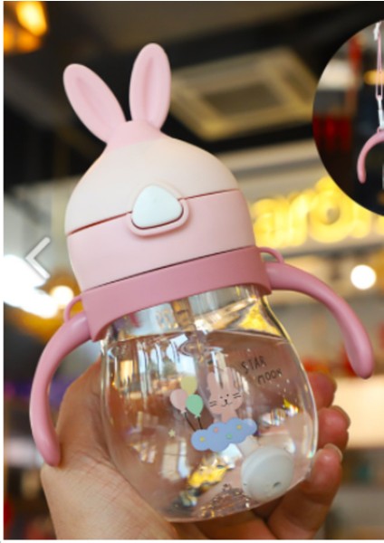 Su Şişesi Çocuk Bebek 2 3 Yıl Öğrenme Isulma Kupası Tavşan Süt Ölçek Anti Güz Su Sippy Cup | Kupalar (Yurt Dışından) fiyatları