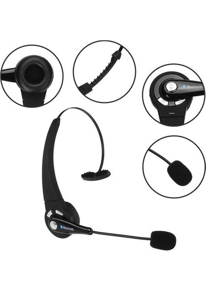 Kafa Gürültü Iptal Kulaklıklar Arama Merkezi Bluetooth Kablosuz Kulaklık Mikrofonlu Eller Serbest Kulaklık Kamyoncu Sürücüleri Için | Bluetooth Kulaklık ve Amp;kulaklıklar (Yurt Dışından)
