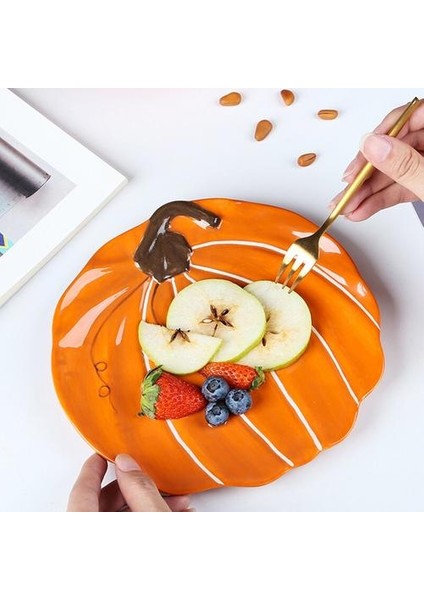 1 Adet Seramik Kase Tatlı Plaka Yuvarlak Kabak Tasarımlar Destek Ramekin Kase Akşam Yemeği Yemekleri Mikrodalga Güvenli Kahvaltı Yemek Seti | Kaseler (Yurt Dışından) indirimleri